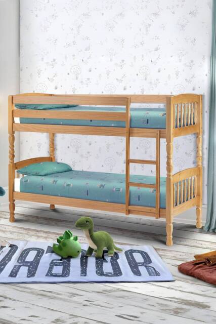 Julian Bowen Lincoln Single Pine Bunk Bed in Natural - image 1