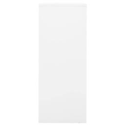 Berkfield Home Office Cabinet White 90x40x102 cm Steel - Size: 90 x 40 x 102 cm - thumbnail 3