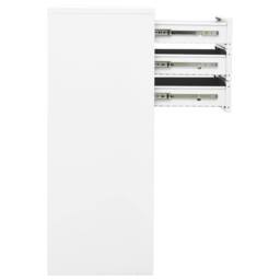 Berkfield Home Office Cabinet White 90x40x102 cm Steel - Size: 90 x 40 x 102 cm - thumbnail 4