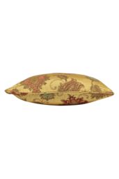 Paoletti Zurich Floral Jacquard Cushion in Gold - Size: 45 cm x 45 cm - thumbnail 2