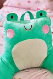 Catherine Lansfield 'Fran the Frog' Cuddle Cushion Back Rest in Green - thumbnail 2