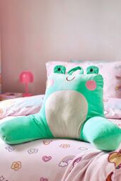 Catherine Lansfield 'Fran the Frog' Cuddle Cushion Back Rest in Green - thumbnail 1