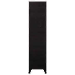Berkfield Home Locker Cabinet Black 90x45x180 cm Steel - Size: 90 x 45 x 180 cm - thumbnail 1