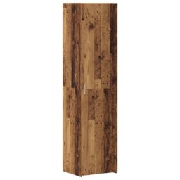 Berkfield Home Highboard Old Wood 45x42.5x185 cm Engineered Wood in Brown - thumbnail 5