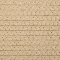 Berkfield Home Storage Baskets 2 pcs Beige & White √ò28x28 cm Cotton - Size: 28x28 cm - thumbnail 8