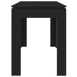 Berkfield Home Dining Table Black 120x60x76 cm Engineered Wood - Size: 120 x 60 x 76 cm - thumbnail 5