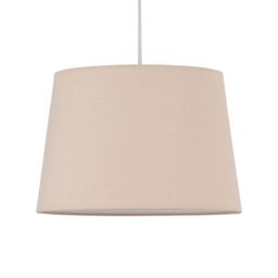 First Choice Lighting Natural Cotton 28cm Tapered Cylinder Pendant or Lamp Shade - thumbnail 1