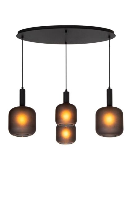 Lucide 'ELOISE' Dimmable Adjustable Indoor Stylish Modern Pendant Light 4xE27 in Black - image 1