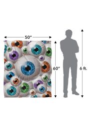 JQ Licensing James Piazza Eyeball Pattern Silky Touch Super Soft Throw Blanket 152 X 127 cm in White - thumbnail 5