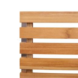 Berkfield Home Stacking Garden Chairs 8 pcs 54.5x56x89 cm Solid Wood Teak in Brown - thumbnail 9