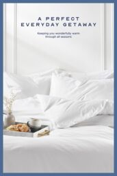 Snuggledown Hotel Goose Feather & Down 13.5 Tog (9+4.5 Tog) All Seasons Duvet in White - Size: Super King - thumbnail 2