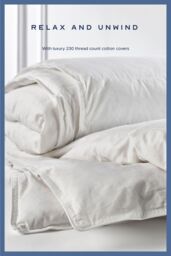 Snuggledown Hotel Goose Feather & Down 13.5 Tog (9+4.5 Tog) All Seasons Duvet in White - Size: Super King - thumbnail 3