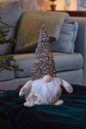 Marco Paul 30cm Christmas Champagne Gonk Decoration in Rose Gold - thumbnail 1