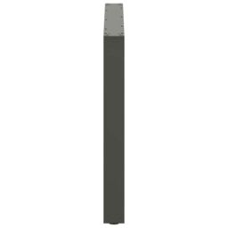 Berkfield Home Coffee Table Legs U-Shaped 2 pcs Anthracite 100x(72-73) cm Steel in Black - thumbnail 6