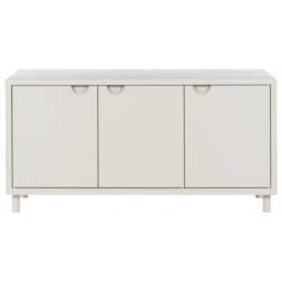Wyld and Coco Beige Steel Storage Cabinet - 3 Doors 4 Adjustable Shelves - thumbnail 5