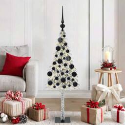 Berkfield Home Christmas Tree with 150 LEDs White 120 cm PE & Steel