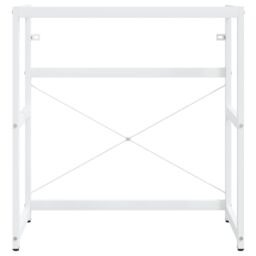Berkfield Home Bathroom Washbasin Frame with Built-in Basin White Iron - thumbnail 4