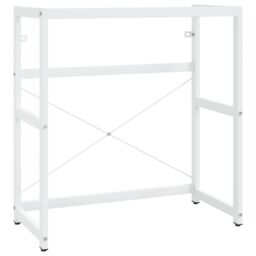 Berkfield Home Bathroom Washbasin Frame with Built-in Basin White Iron - thumbnail 3