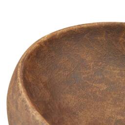 Berkfield Home Countertop Basin Brown Oval 59x40x15 cm Ceramic - Size: 59 x 40 x 15 cm - thumbnail 7