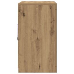Berkfield Home Side Cabinets with LED Lights 2 pcs Artisan Oak 41x37x67 cm in Brown - Size: 41 x 37 x 67 cm - thumbnail 7