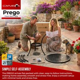 Centurion Supports PREGO Black Garden & Patio Cast Aluminium Bistro Table - thumbnail 8