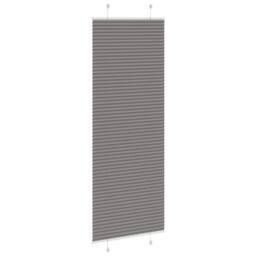 Berkfield Home Pleated Blind Anthracite 80x200 cm Fabric Width 79.4 cm Polyester in Dark Grey - thumbnail 4
