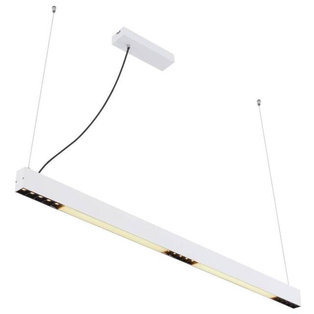 Netlighting Hodari Bar Pendant White Glass LED Dimmable 3000-6000K Remote - image 1