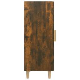 Berkfield Home Sideboard Smoked Oak 34.5x34x90 cm Engineered Wood in Brown - thumbnail 7