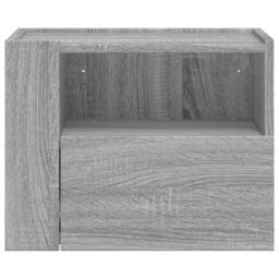 Berkfield Home Wall-mounted Bedside Cabinets 2 pcs Grey Sonoma 45x30x35 cm - Size: 45 x 30 x 35 cm - thumbnail 4