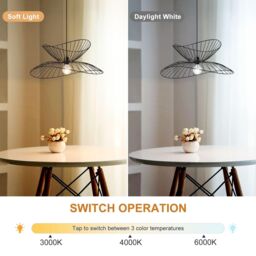 Harper Living Contemporary Medium Black Pendant Ceiling Light Twin Shades made with curved metal threads - thumbnail 3