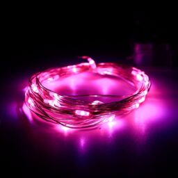 Leaper 22 Meters 200LED Colorful Light Solar Copper Wire Waterproof Light String in Pink