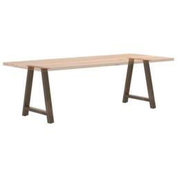 Berkfield Home Modern Coffee Table Legs A-Shaped 2 pcs 80x(72-73) cm Steel in Bronze - thumbnail 8