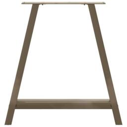 Berkfield Home Modern Coffee Table Legs A-Shaped 2 pcs 80x(72-73) cm Steel in Bronze - thumbnail 5