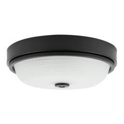 Happy Homewares Sensor IP44 Bathroom Ceiling Light Fitting with Multi Functions in Black - thumbnail 1