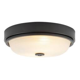 Happy Homewares Sensor IP44 Bathroom Ceiling Light Fitting with Multi Functions in Black - thumbnail 2
