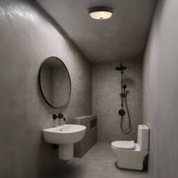 Happy Homewares Sensor IP44 Bathroom Ceiling Light Fitting with Multi Functions in Black - thumbnail 6