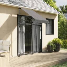 Berkfield Home Retractable Awning Anthracite 100x150 cm Fabric & Steel