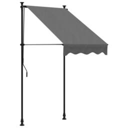 Berkfield Home Retractable Awning Anthracite 100x150 cm Fabric & Steel - thumbnail 2
