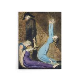 "Artery8 Supine Woman Man with Bell William Blake Canvas Wall Art Print - Size: W12"" x H16""" - thumbnail 1