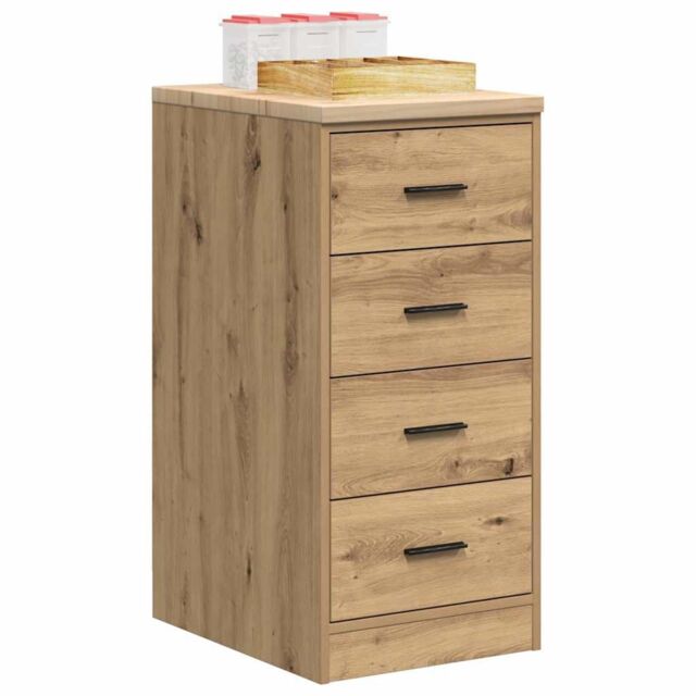 Berkfield Home Garage Storage Cabinet Artisan Oak 40x51x85 cm Solid Wood Pine in Brown - Size: 40 x 51 x 85 cm - image 1