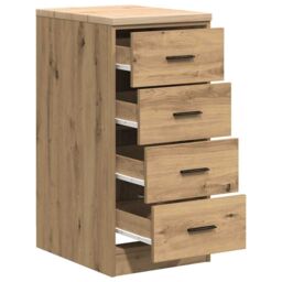 Berkfield Home Garage Storage Cabinet Artisan Oak 40x51x85 cm Solid Wood Pine in Brown - Size: 40 x 51 x 85 cm - thumbnail 5
