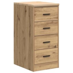 Berkfield Home Garage Storage Cabinet Artisan Oak 40x51x85 cm Solid Wood Pine in Brown - Size: 40 x 51 x 85 cm - thumbnail 2