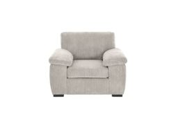 SquareBoxx Capri Jumbo Cord Fabric Sofa in Cream