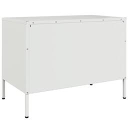 Berkfield Home TV Cabinet White 68x39x50.5 cm Steel - thumbnail 8