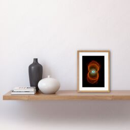 Artery8 Wall Art Print Hubble Space Astronomy Planetary Nebula Mycn18 Hourglass Pattern Of Stellar Matter Ejection Around A Dying Star Artwork Framed - thumbnail 2