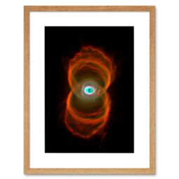 Artery8 Wall Art Print Hubble Space Astronomy Planetary Nebula Mycn18 Hourglass Pattern Of Stellar Matter Ejection Around A Dying Star Artwork Framed - thumbnail 1