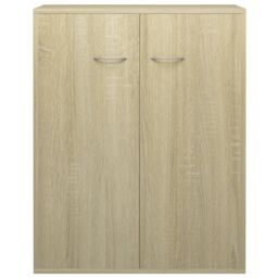 Berkfield Home Sideboard Sonoma Oak 60x30x75 cm Engineered Wood in Brown - Size: 60 x 30 x 75 cm - thumbnail 5