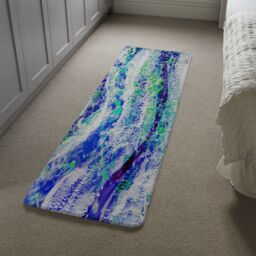 Benjamin Tate Design Blue Wilderness Runner Rug in Natural - Size: 67 cm x 230 cm - thumbnail 4
