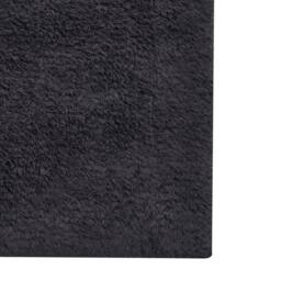 Wyld and Coco Thick Black Cotton Bath Mat 60 x 90 cm - Size: 1600mm x 900mm - thumbnail 6