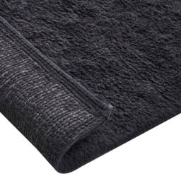Wyld and Coco Thick Black Cotton Bath Mat 60 x 90 cm - Size: 1600mm x 900mm - thumbnail 5